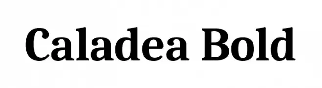 Caladea Bold  Frei Schriftart Herunterladen