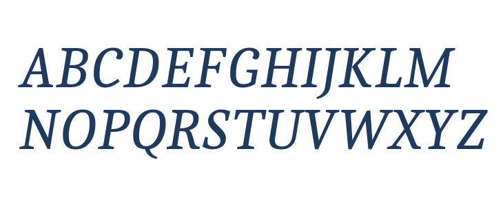 Caladea Italic1 Uppercase