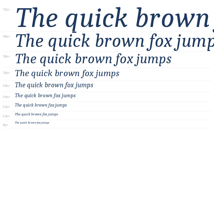 Caladea Italic1 Waterfall