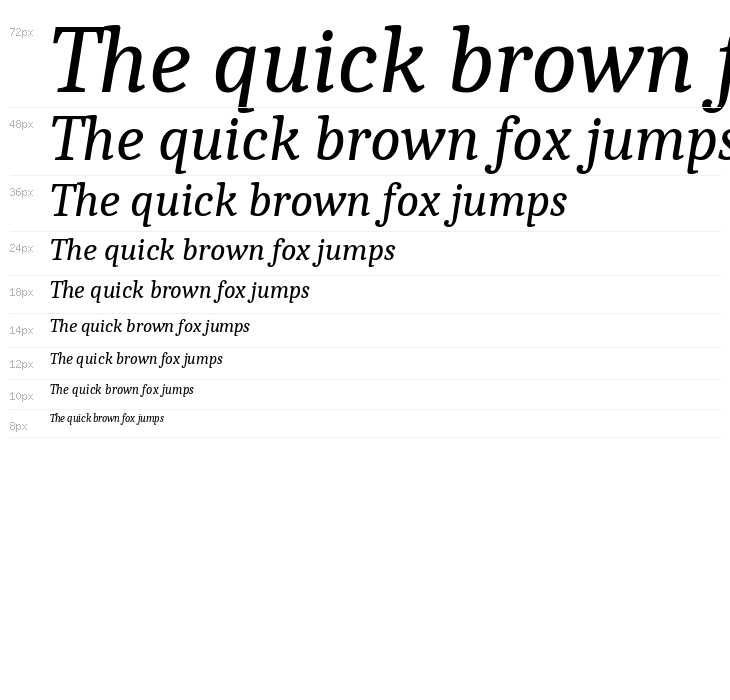 Caladea Italic Waterfall