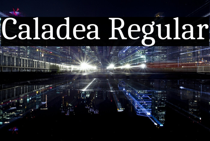 Caladea Regular Font examples