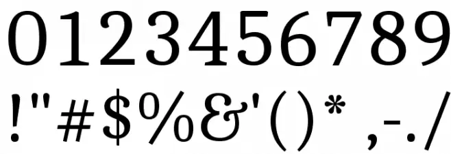 Caladea Font OTHER CHARS