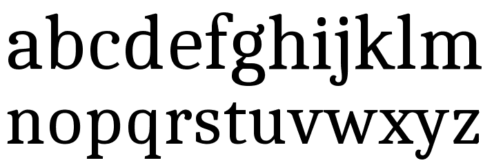 Caladea Font LOWERCASE