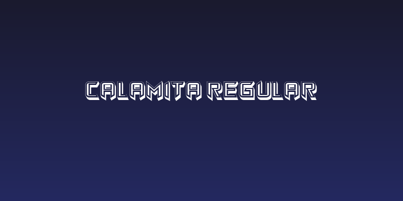 Calamita Regular Social Header
