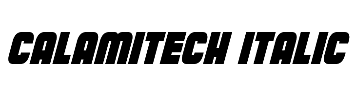 Calamitech Italic Font