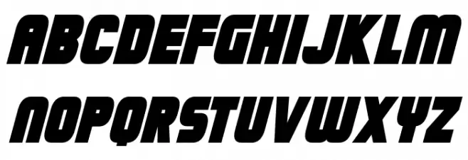 Calamitech Italic Fonte MAIÚSCULAS