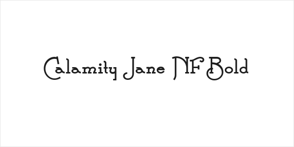 Calamity Jane NF Bold Logo
