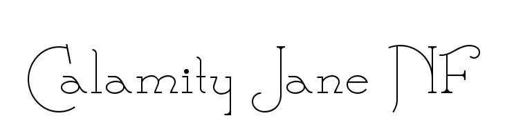 Calamity Jane NF  フリーフォントのダウンロード