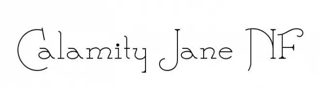 Calamity Jane NF  Frei Schriftart Herunterladen