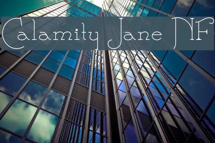 Calamity Jane NF Font examples