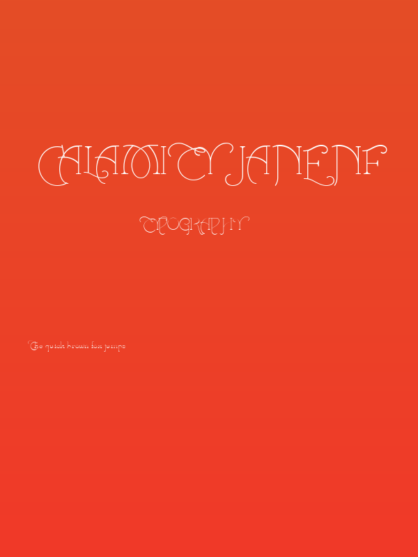 Calamity Jane NF Poster