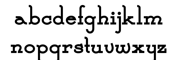 CalamityJaneNF-Bold Font LOWERCASE