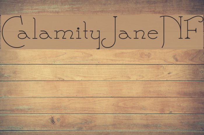 CalamityJaneNF Font examples