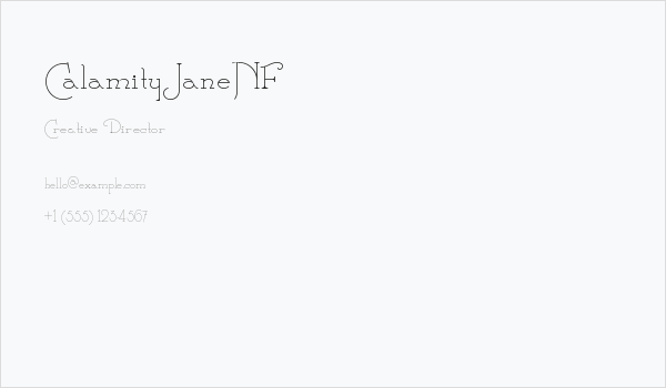 CalamityJaneNF Business Card