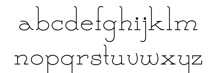CalamityJaneNF Font LOWERCASE