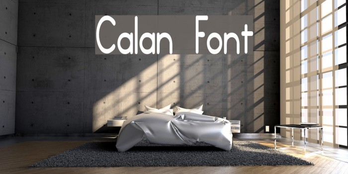 Calan Font examples