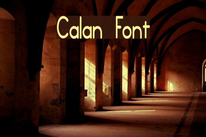 Calan Font examples