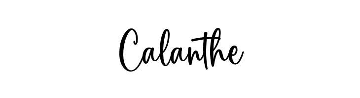 Calanthe  Скачать бесплатные шрифты