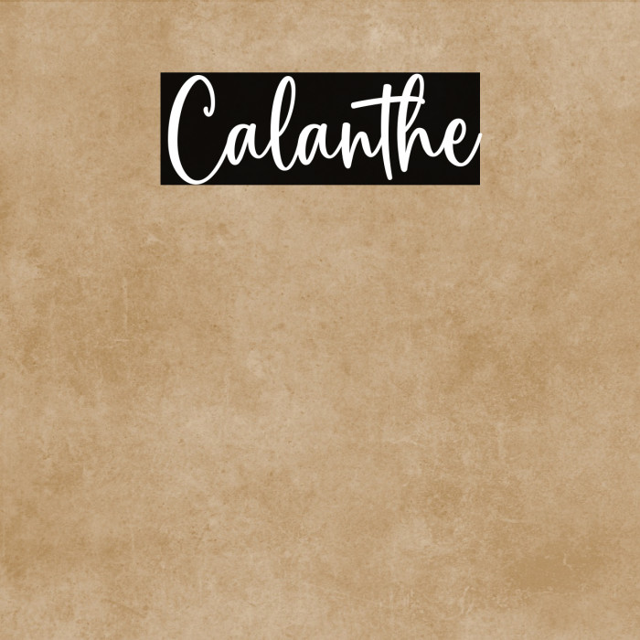 Calanthe Example 2