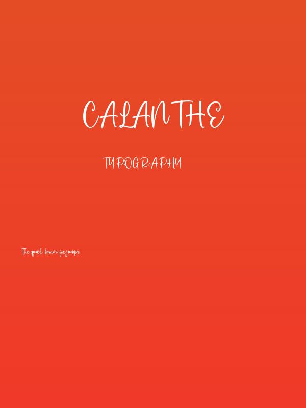 Calanthe Poster
