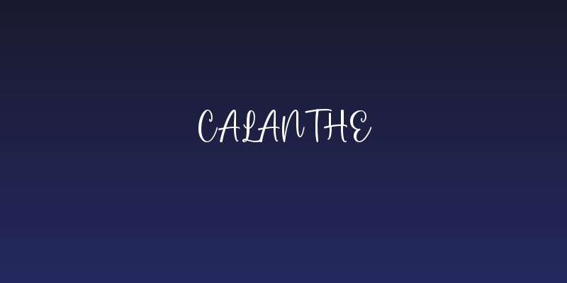 Calanthe Social Header