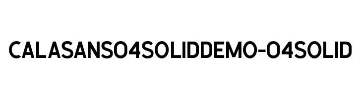 Calasans04SolidDemo-04Solid  les polices de caractères gratuit tlcharger