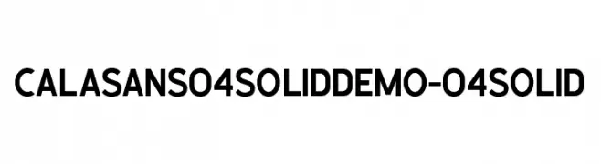 Calasans04SolidDemo-04Solid  Fuentes Gratis Descargar