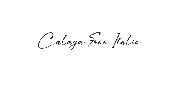 Calaya Free Italic Logo