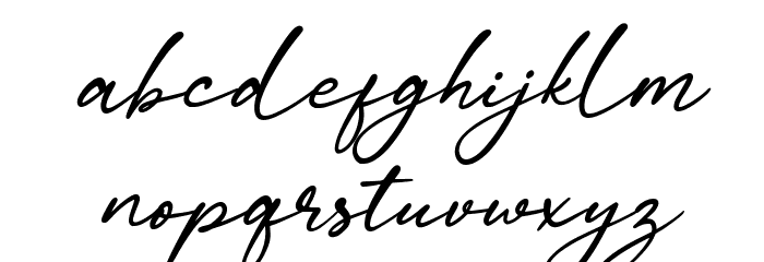 Calaya Free Italic Font LOWERCASE