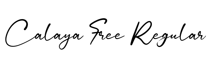Calaya Free Regular  免费字体下载