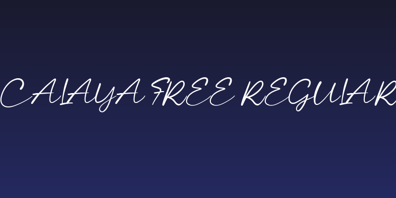 Calaya Free Regular Social Header