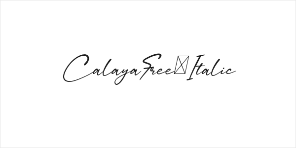 CalayaFree-Italic Logo