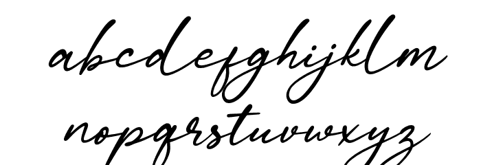 CalayaFree-Italic Font LOWERCASE