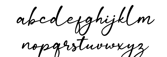 CalayaFree-Regular Font LOWERCASE