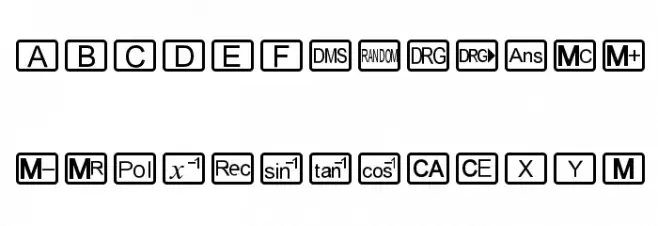 CalcHux 字体 大写