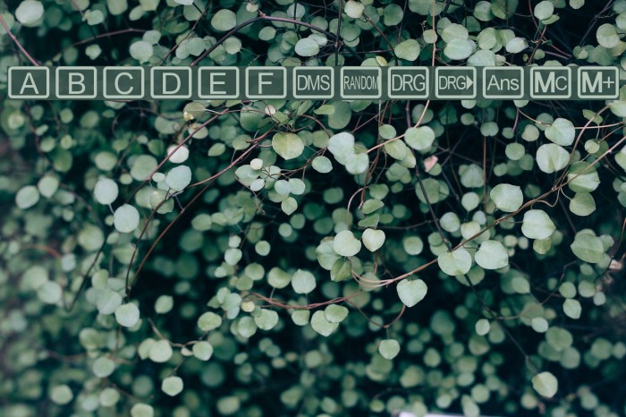 CalcHux Font examples