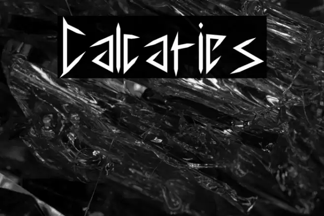 Calcaries Font examples