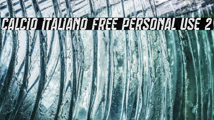 Calcio Italiano Free Personal Use 2 Example 2