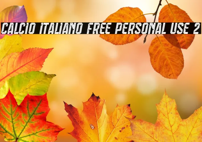 Calcio Italiano Free Personal Use 2 Example 3