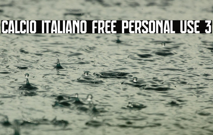 Calcio Italiano Free Personal Use 3 Example 2