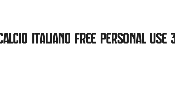 Calcio Italiano Free Personal Use 3 Logo