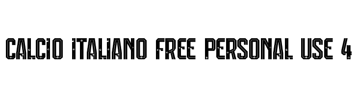 Calcio Italiano Free Personal Use 4  Frei Schriftart Herunterladen