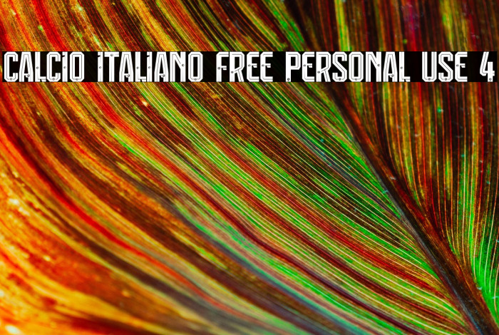 Calcio Italiano Free Personal Use 4 Example 1