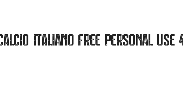 Calcio Italiano Free Personal Use 4 Logo