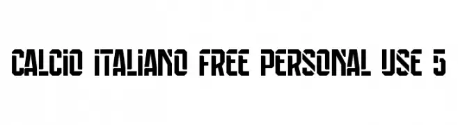 Calcio Italiano Free Personal Use 5  Fuentes Gratis Descargar