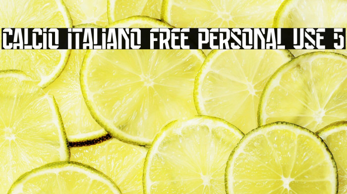 Calcio Italiano Free Personal Use 5 Example 1