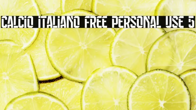 Calcio Italiano Free Personal Use 5 Example 1