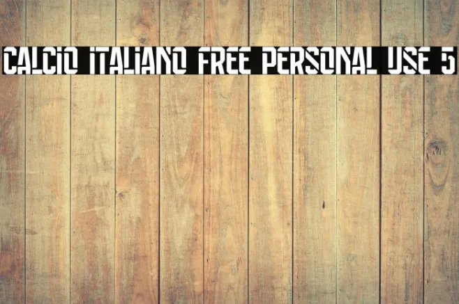 Calcio Italiano Free Personal Use 5 Example 3