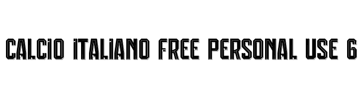 Calcio Italiano Free Personal Use 6  Frei Schriftart Herunterladen