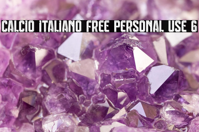 Calcio Italiano Free Personal Use 6 Example 2